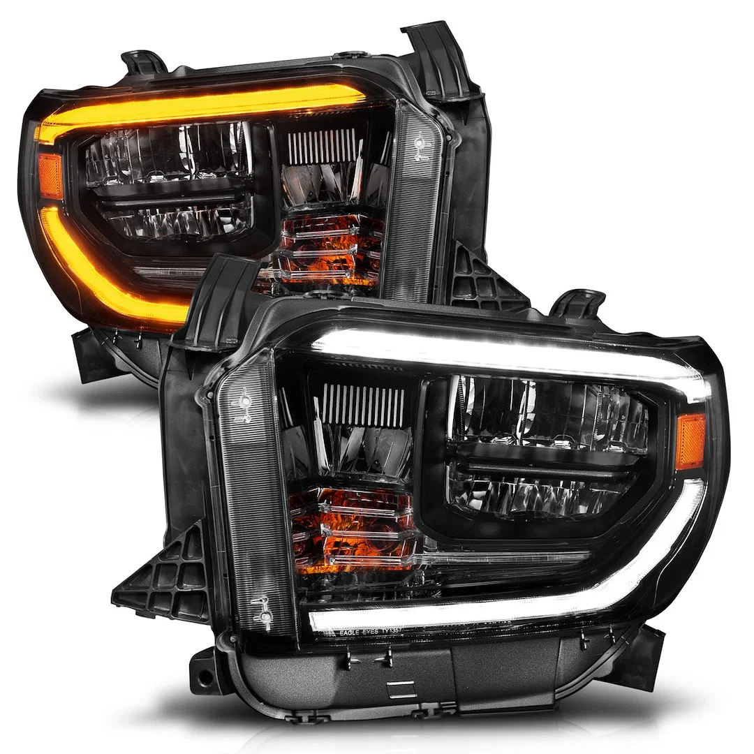 111531 – ANZO Headlight Assembly, LED Bulb Standard Beam With Switchback DRL High Beam/ Low Beam LED White Daytime Ru...